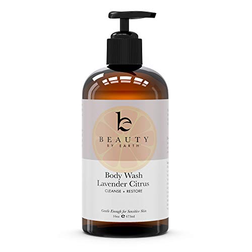 Book Cover Lavender Citrus Body Wash - Organic Body Wash Sensitive Skin, All Natural Body Wash, Shower Gel For Women, Womens Body Wash Pump, Sensitive Skin Body Wash Organic For Men, Women & Kids (1)