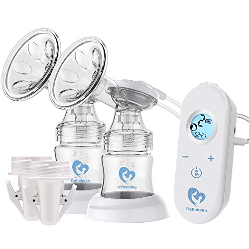 Book Cover Bellababy Pocket Double Electric Breast Pump Come with Hanging Lanyard Storage Bags and Adpaters Bottle Thread Changers