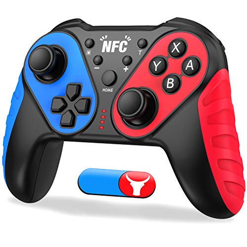 Book Cover Pro Controller for Switch with Amibo Function, BEBONCOOL Q45A-MN-US Model Wireless Controller with Auto-Fire Turbo, Motion Control, Vibration, Wireless Pro Controller for Switch