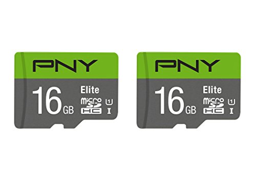 Book Cover PNY 16GB Elite Class 10 U1 microSDHC Flash Memory Card 2-Pack (P-SDU16GX2U185GW-GE)