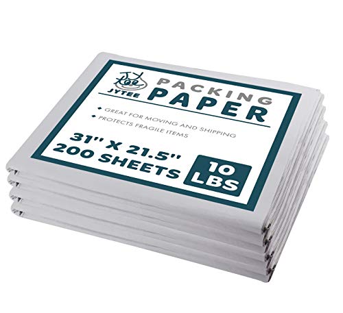 Book Cover Packing Paper Sheets Moving Supplies - 10 lbs of Unprinted, Newsprint Paper 31 x 21.5 inch, 54 GSM