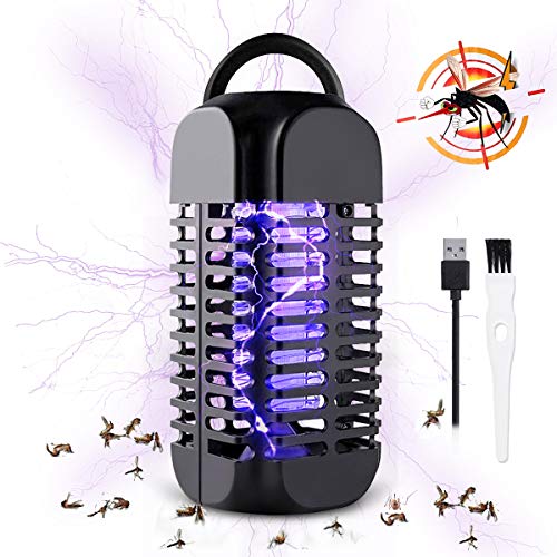 Book Cover Baban Electric Bug Zapper, USB Connection, Portable Standing or Hanging Design Perfect for Home, Bedroom, Office, Kitchen, Restaurant, Indoor and Outdoor