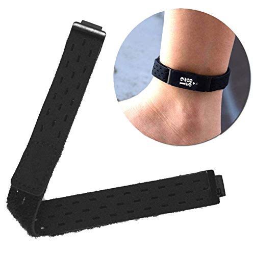 Book Cover DDJOY Compatible Ankle Band for Fitbit Inspire/Inspire HR Fitness Tracker, Breathable Sport Loop Ankle Band for Men and Women (Black, Medium)