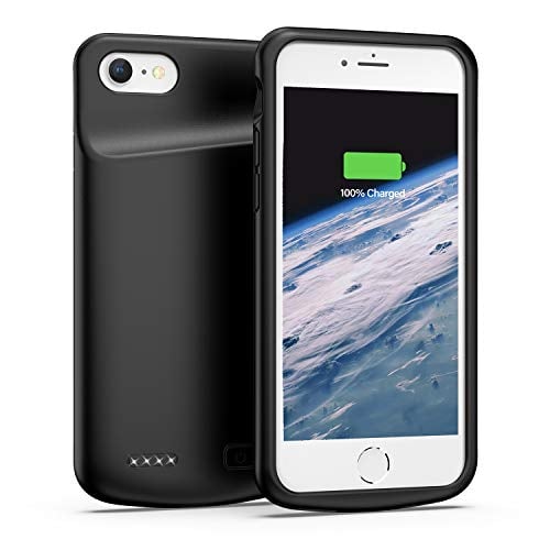 Book Cover Swaller Battery Case for iPhone 6/6s, 4500mAh Portable Protective Charging Case Extended Rechargeable Battery Pack for 4.7 Inch iPhone 6/6s (Black)