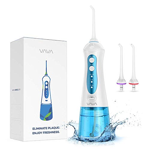 Book Cover VAVA Cordless Water Dental Flosser, Portable and Rechargeable Professional Oral Irrigator, IPX7 Waterproof, 3 Modes for Braces and Teeth Whitening, Travel and Home Use