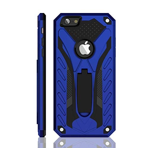 Book Cover iPhone 6 Case | iPhone 6S Case | Military Grade | 12ft. Drop Tested Protective Case | Kickstand | Compatible with Apple iPhone 6 / iPhone 6S - Blue