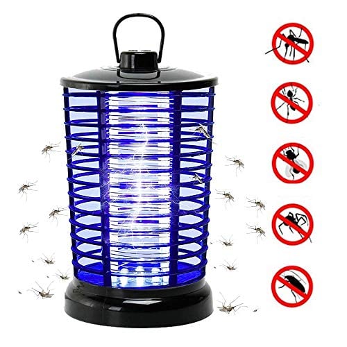 Book Cover Lixada Electric Bug Zapper with UV Light & Hook,Portable Standing or Hanging Light for Home Office Indoor and Outdoor Use