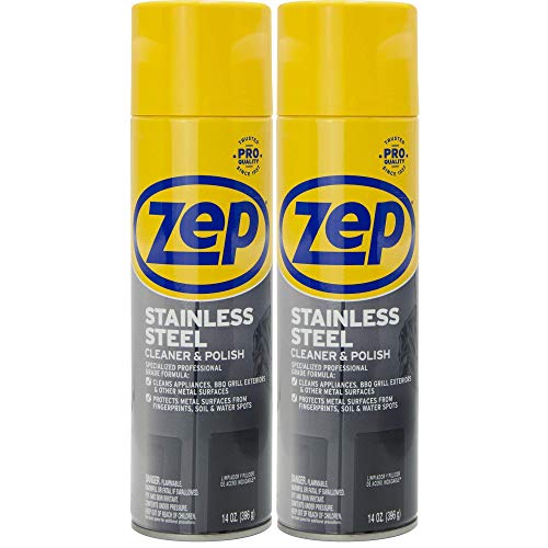 Book Cover Zep Stainless Steel Cleaner 14 Ounce (Pack of 2)