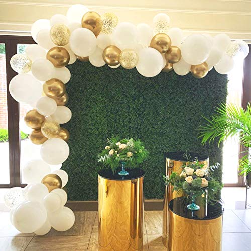 Book Cover FANSUNY Balloon Garland Arch Kit-White and Gold Balloons 102 Pcs-Baby Shower Wedding Birthday Bachelorette Engagements Anniversary Party Backdrop DIY Decorations