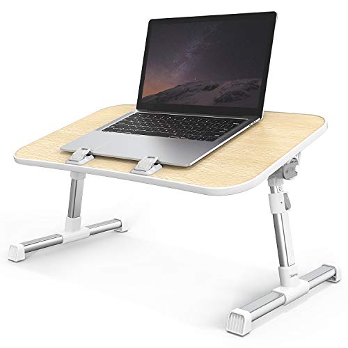 Book Cover Laptop Desk, iTeknic Laptop Bed Tray Table, Adjustable Laptop Bed Stand, Portable Standing Table with Foldable Legs, Lap Tablet Table for Sofa Couch Floor