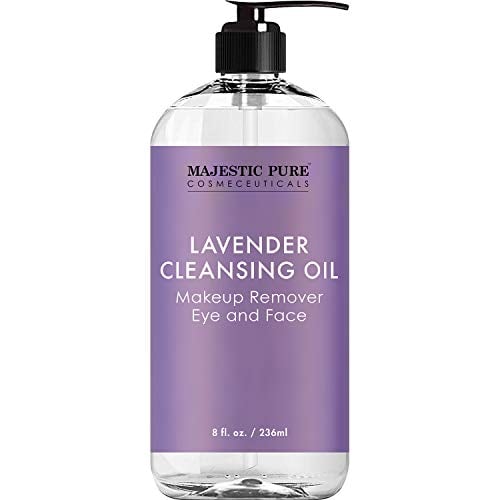 Book Cover MAJESTIC PURE Lavender Cleansing Oil - Makeup Remover for Eye and Face - Oil Cleanser, for All Skin Types, 8 fl oz