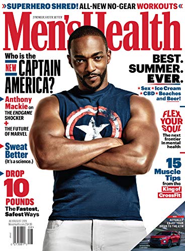 Book Cover Men's Health Magazine July/August 2019 Captain America