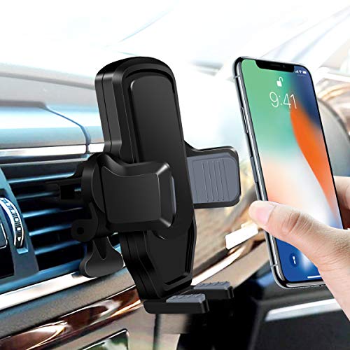 Book Cover Zeuste Cell Phone Holder for Car Air Vent Phone Holder Car Mount Compatible with iPhone Xs MAX/XR/X/8/8Plus/7/7Plus/6s, Galaxy S10/S9/S8 Pixel and More