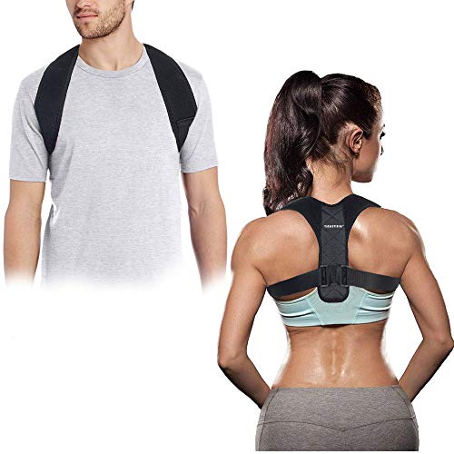 Book Cover SGUTEN Posture Corrector for Men&Women, Upper Back Brace for Clavical Support,Effective and Comfortable Back Support,Hold Back Straight and Provide Pain Relief from Neck,Back and Shoulder(Universal)