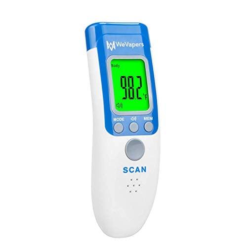 Book Cover Wevapers Forehead Thermometer, Digital Baby Thermometer Non Contact Medical Infrared Thermometer for Fever, 4 Modes Body/Surface/Room Thermometer, LCD Display Infrared Thermometer