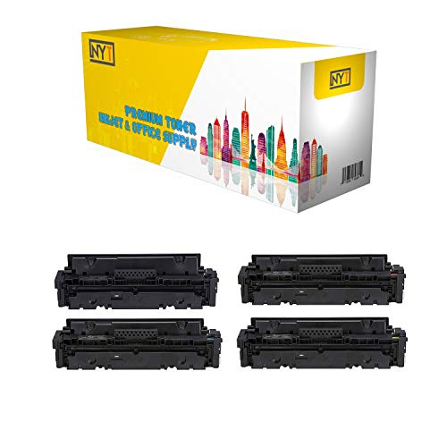 Book Cover NYT Compatible NO CHIP Toner Cartridge Replacement for HP W2020A W2021A W2022A W2023A (HP 414A) for HP Color Laserjet Pro MFP M479fdw, M479fdn, M454dw, M454 (Black, Cyan, Magenta, Yellow, 4-Pack)
