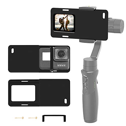Book Cover Hohem Action Camera Adapter for Smartphone Gimbal - Mount Plate GoPro Adapter for GoPro Hero 7 6 5 4 3+, Used on iPhone Gimbal, Hohem iSteady Mobile 2, DJI Osmo, Zhiyun Smooth 4 Q, etc.