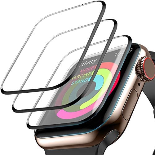 Book Cover Screen Protector for Apple Watch Series 3/2/1 42mm, Max Coverage Screen Protector HD Clear Anti-Bubble -[3 Pack]