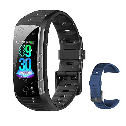 Book Cover Fitness Tracker Activity Tracker Watch, Waterproof Activity Tracker Smart Watch Remote Photography Heart Rate Blood Pressure Blood Oxygen Monitor Step Calorie Counter Pedometer for Women Men Kids