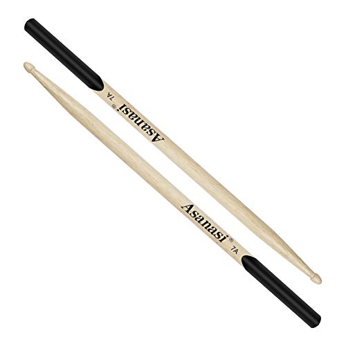 Book Cover Asanasi 7A Maple Wood Non-Slip Drum Sticks For Practicing, For Kids And For Adults (7A)