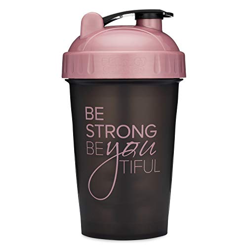 Book Cover GOMOYO Motivational Quotes on Performa Perfect Shaker Bottle, 20 Ounce Classic Protein Shaker Bottle, Actionrod Mixing, Dishwasher Safe, Leak Proof (Rise Coral & Slay Plum - 2 Pack)