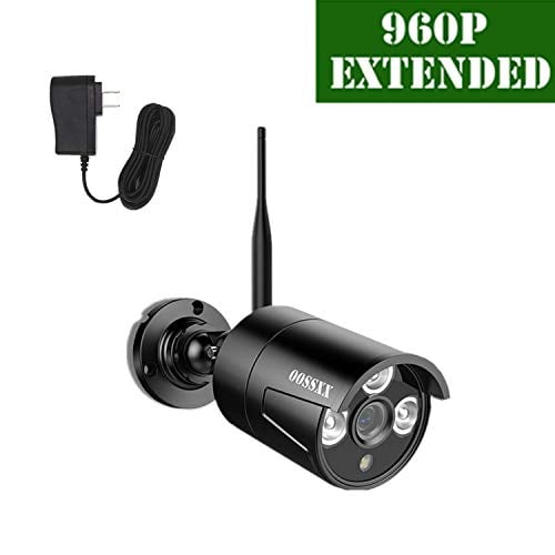 Book Cover OOSSXX Outdoor/Indoor Video Surveillance Security Waterproof Black Camera,Home IP 960P Black Camera,Night Vision,just Extend for OOSSXX WiFi Kits