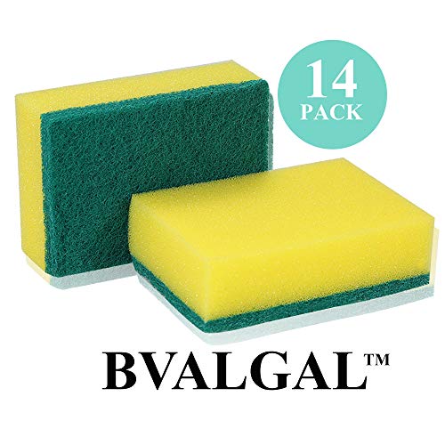 Book Cover BVALGAL - Kitchen Sponge (14 Pack) Rectangle Shape