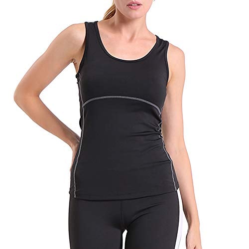 Book Cover ENIDMIL Women's Compression Shirts Base Layer Dry Fit Tank Top