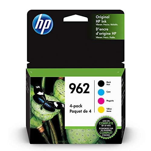 Book Cover HP 962 | 4 Ink Cartridges| Black, Cyan, Magenta, Yellow | 3HZ99AN, 3HZ96AN, 3HZ97AN, 3HZ98AN