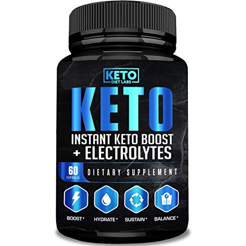 Book Cover Keto Electrolytes Supplement - Instant Keto and Keto Boost - Hydration and Energy - Packed with Magnesium, Potassium, Sodium & Calcium