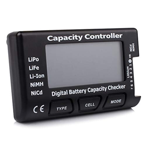 Book Cover FCONEGY 5-in-1 Battery Meter, Cell Meter 7, Intelligent Cell Meter Digital Battery Checker Battery Balancer for LiPo / LiFePO4 / Li-ion/NiCd/NiMH Battery Packs,Battery Tester