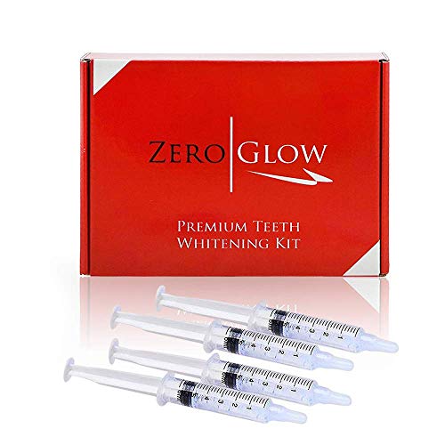 Book Cover Zero Glow Teeth Whitening Gel Refill 4x Syringes 44% Carbamide Peroxide