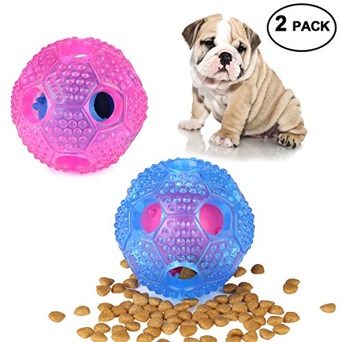 Book Cover Interactive Dog Toy, IQ Treat Ball Food Dispensing Toys for Small Medium Large Dogs Durable Chew Ball, Nontoxic Rubber and Bouncy Dog Ball, Cleans Teeth