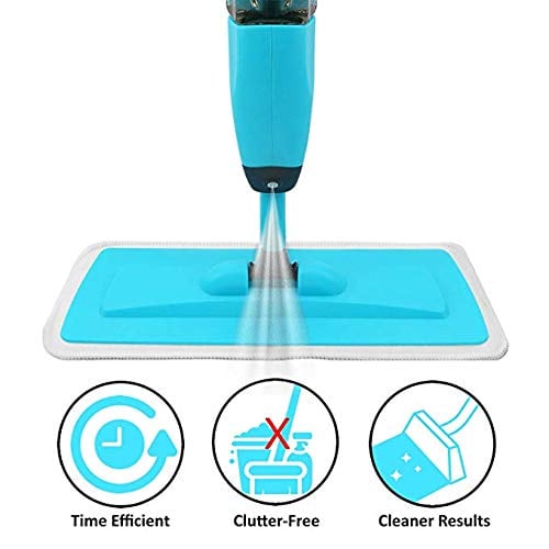 Book Cover Spray Mop Strongest Heaviest Duty Mop - Best Floor Mop Easy To Use - 360 Spin Non Scratch Microfiber Mop With Integrated Sprayer - Includes Refillable 700ml Bottle & Reusable Microfiber Pads by Kray