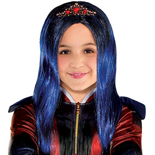 Book Cover Party City Evie Wig for Girls, Descendants 3, Halloween Costume Accessories, One Size