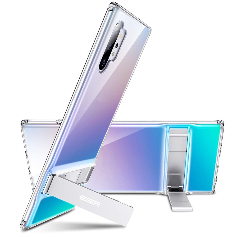 Book Cover ESR Metal Kickstand Compatible with Galaxy Note 10 Plus Case, Vertical and Horizontal Stand, Reinforced Drop Protection,Flexible TPU Case for Samsung Galaxy Note 10+ / 10 Plus / 5G 6.8