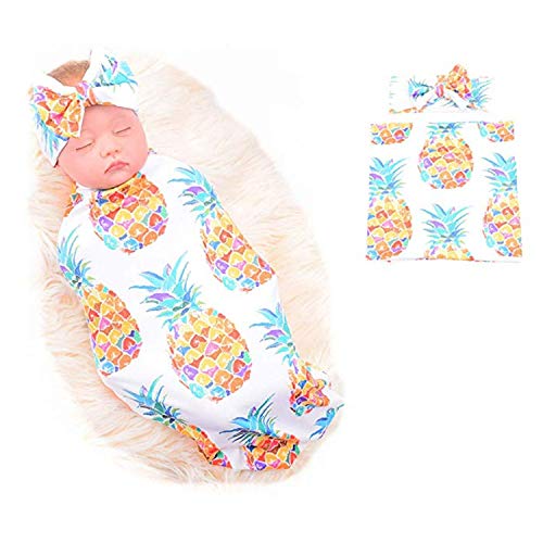 Book Cover Newborn Receiving Blanket Headband Set - Unisex Baby Receiving Blankets Girl Boy