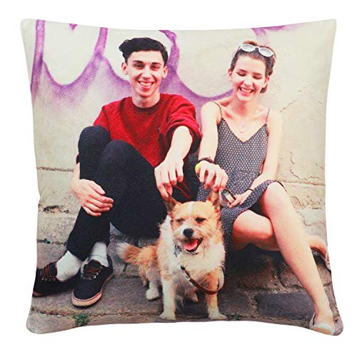 Book Cover Customized Pillow with Picture Including Pillow Insertion Design for Your Own Photo Print Soft and Comfortable to Enjoy Deep Sleep (16''X 16'')