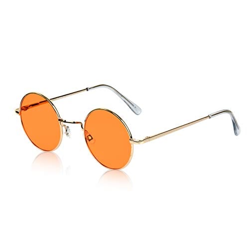Book Cover Sunny Pro Retro Round Sunglasses Small Colored Lens Hippie John Lennon Glasses