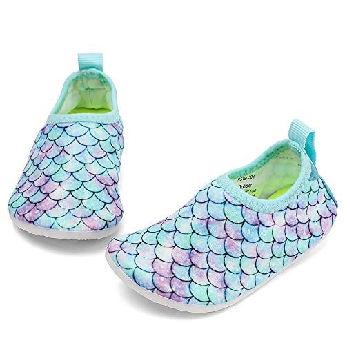 Book Cover RANLY & SMILY Toddler Water Shoes Kids Barefoot Beach/Pool Swim Aqua Socks for Toddler/Boys/Girls