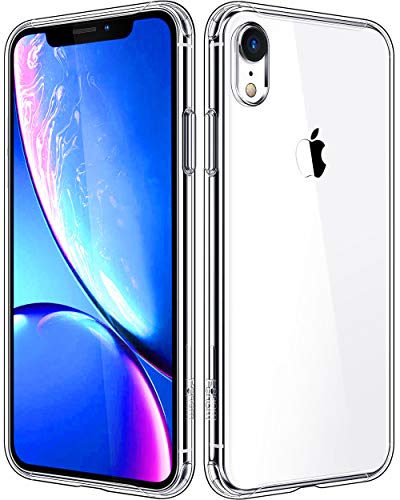 Book Cover Penom Compatible with iPhone XR Cases, Clear iPhone XR Case, Anti-Scratch Shock Absorption Phone Case Cover with Soft TPU [Ultra Slim]