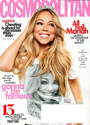 Book Cover Cosmopolitan Magazine August 2019 | All Hail Mariah Carey