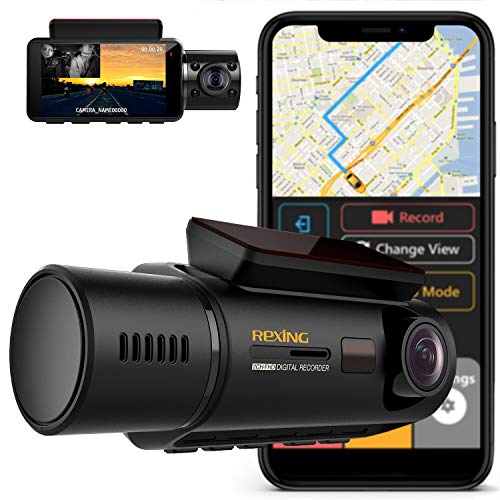Book Cover REXING V3 Dual Camera Front and Inside Cabin Infrared Night Vision Full HD 1080p WiFi Car Taxi Dash Cam with Built-in GPS, Supercapacitor, 2.7