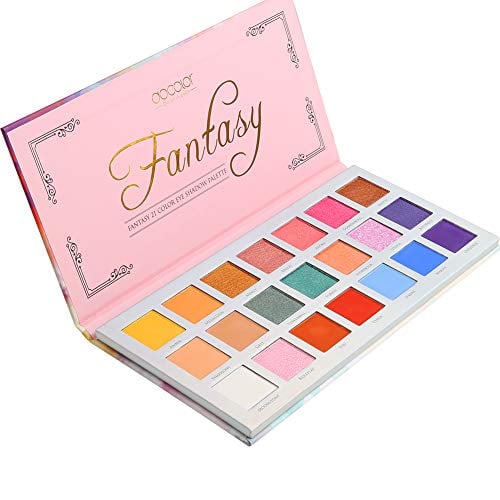 Book Cover Docolor Eyeshadow Palette 21 Colors Highly Pigmented Professional Eyeshadow Palette Fantasy Matte Glitter Highly Long Lasting Pressed Pearls Makeup 21 Color Palettes