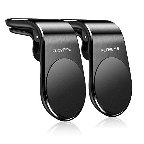 Book Cover Magnetic Phone Car Mount (2 Pack) FLOVEME 5N52 Magnets Hands Free Universal Smart GPS Cell Phone Holder for Car Air Vent Mount for iPhone 11 Pro Max XR XS X 8 7 Plus Samsung Galaxy S10 S9 S8 Note 10