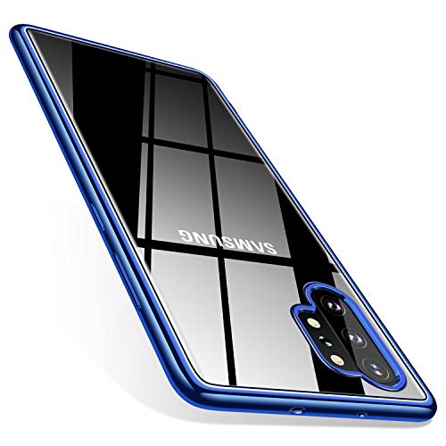 Book Cover TORRAS Galaxy Note 10 Plus Case/Galaxy Note 10 Plus 5G Case Crystal Clear Ultra-Thin Slim Fit Soft TPU Cover Compatible with Samsung Galaxy Note 10 Plus 6.8 inch, Blue