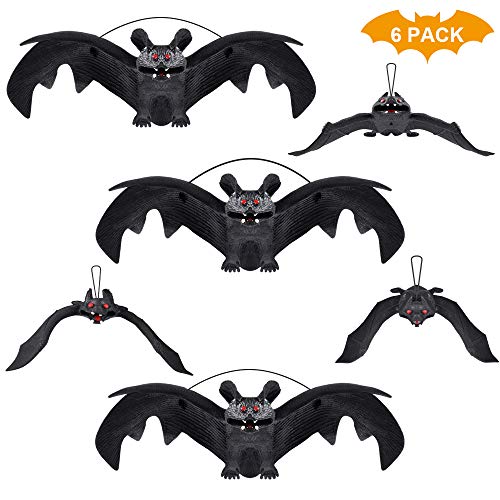 Book Cover HANPURE Halloween Decoration, Halloween Party Supplies 3D Halloween Bat Decoration Hanging Bat Decorative Scary Bats Halloween Party Favors and Decoration
