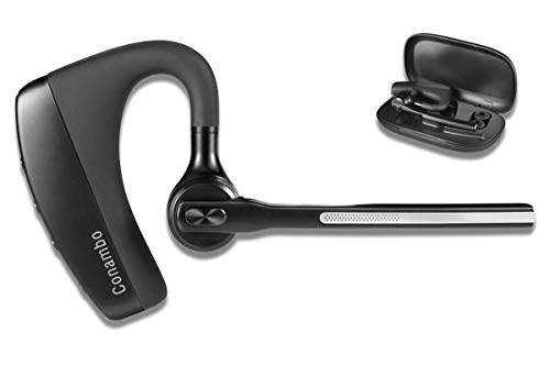 Book Cover Bluetooth Headset CVC8.0 Noise Cancelling Dual Mic, Conambo Wireless Bluetooth Earpiece V5.0 Hands-Free Earphones, Compatible with iPhone and Android Cell Phones Driver/Trucker/Business
