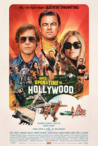 Book Cover Once Upon A Time in Hollywood (The 9th Film from Quentin Tarantino) Poster Movie Promo (2019) 11 x 17 inches