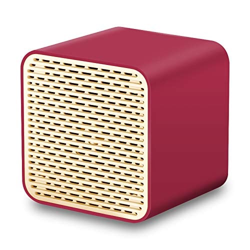 Book Cover Bluetooth Speakers, LFS Portable Wireless Speaker,Square Mini Speaker with 5W Loud Sound, Rich Bass, Built-in Speakerphone,TWS Supported,Compatible with iPhone Ipad Android Smartphone and More(Red)